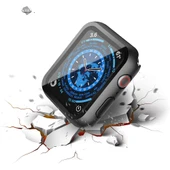 Apple Watch 41MM 7-8-9 SE Seri Uyumlu Starlight 360 Derece Koruma ve Temperli Cam Ekran Koruyucu  Siyah thumbnail 3