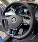 Golf 7 Jetta Passat Tiguan Polo-T-Roc F1 Dikmeli Araca Özel Direksiyon Kılıfı NOKTA KARBON GRİ YÜZÜK thumbnail 1
