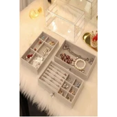 Piev House By House Çekmeceli Aynalı ve Üç Katlı Çekmeceli Takı Kozmetik Organizer İkili Set thumbnail 2