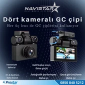4 Kameralı 3K Ultra HD WIFI GPS Park Modu Özellikli 360 Kamera Seti thumbnail 2