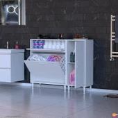 Modilayn YENİCE 105x97x32,5 cm 3 raflı ve 3 sepetli dolap ile çamaşırlarınız artık daha düzenli. - 3