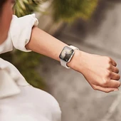 Apple Watch 41MM 7-8-9 SE Seri Uyumlu Starlight 360 Derece Koruma ve Temperli Cam Ekran Koruyucu  Gümüş - 5