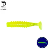 Silikon Kurt Yem - 1,5g 45mm - Fishack - 10 Adet - UV Silikon - Fluo Green - Karides Kokulu - 1