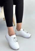 BİÇOMİ Finna Beyaz Cilt Bağcıklı Spor Ayakkabı thumbnail 3