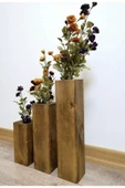 Algı Dekor 3 Lü Ahşap Vazo thumbnail 1