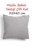 Cottonest Müslin Bebek Yastığı Saf Boncuk Silikon Dolgulu 35x40 Cm - 1