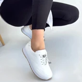 BİÇOMİ Finna Beyaz Cilt Bağcıklı Spor Ayakkabı thumbnail 4