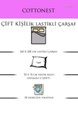 Cottonest 100% PAMUK 2 KATLI MÜSLİN ÇARŞAF SETİ - 4