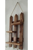 Leur Home Dekoratif Ahşap Anahtarlık thumbnail 2