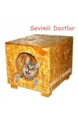Renkli Home Yağmura Ve Soğuğa Dayanıklı Osb Kedi Evi Su Geçirmez thumbnail 4
