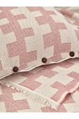 Cottonest Çift Kişilik Pike Yatak Örtüsü Seti İki Yastıklı Saçaklı - 1
