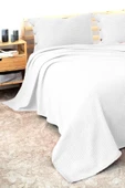 Cottonest Tek Kişilik Yatak Örtüsü Pİke 1 Adet Yastık Kılıfı - 1