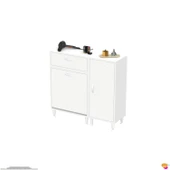 Modilayn YENİCE 110x97x32, 5 cm 3 raflı ve 3 sepetli dolap ile çamaşırlarınız artık daha düzenli. - 6