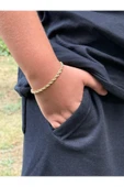 bettin tasarım 316L Çelik Kararmaz Klasik Burgu Unisex Bileklik 4mm Kalınlık - 2