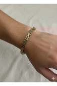 bettin tasarım Çift Renkli Kral Zincir Unisex Paslanmaz Çelik Bileklik - 2