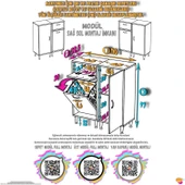 Modilayn YENİCE 110x97x32, 5 cm 3 raflı ve 3 sepetli dolap ile çamaşırlarınız artık daha düzenli. - 4