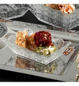 Porsima Almina 6'lı Kahve Yanı Lokumluk Sunumluk Cam Kase Seti Mini İkramlık Şekerlik, Reçellik, Sosluk Kase - 3