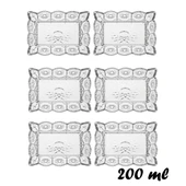 Porsima Almina 6'lı Kahve Yanı Lokumluk Sunumluk Cam Kase Seti Mini İkramlık Şekerlik, Reçellik, Sosluk Kase - 6