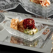 Porsima Almina 6'lı Kahve Yanı Lokumluk Sunumluk Cam Kase Seti Mini İkramlık Şekerlik, Reçellik, Sosluk Kase - 4