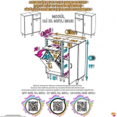 Modilayn YENİCE 100x97x32, 5 cm 3 raflı ve 3 sepetli dolap ile çamaşırlarınız artık daha düzenli. - 4