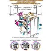 Modilayn YENİCE 105x97x32,5 cm 3 raf ve 3 sepetli dolap ile çamaşırlarınız artık daha düzenli - 5