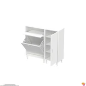 Modilayn YENİCE 100x97x32, 5 cm 3 raflı ve 3 sepetli dolap ile çamaşırlarınız artık daha düzenli - 20