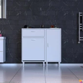 Modilayn YENİCE 105x97x32, 5 cm 3 raflı ve 3 sepetli dolap ile çamaşırlarınız artık daha düzenli - 3