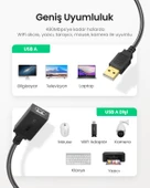 UGREEN USB 2.0 Uzatma Kablosu ile aktif Wi-Fi amplifikatör, 5 m, 10319 - 2