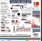1400 Parçayla Dolu Alet Çantası - 3