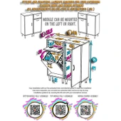 Modilayn YENİCE 90x97x32,5 cm 3 raflı ve 3 sepetli dolap ile çamaşırlarınız artık daha düzenli. - 5