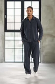 Baggy Kalıp Cupra Kumaş Jogger Erkek Eşofman Takımı - Füme thumbnail 1