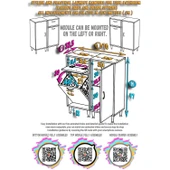 Modilayn YENİCE 70x97x32,5 cm 3 raflı ve 3 sepetli dolap ile çamaşırlarınız artık daha düzenli. - 5