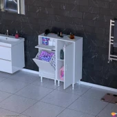 Modilayn YENİCE 70x97x32,5 cm 3 raflı ve 3 sepetli dolap ile çamaşırlarınız artık daha düzenli. - 1