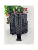 Remuse Unisex Sırt Çantası Kareli Siyah Gr thumbnail 1