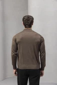 Fincher Yarım Balıkçı Fit Kalıp Boğazlı Erkek Kazak - Kahve thumbnail 7