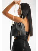 Remuse Büzgülü Model Si̇yah Kadın Omuz Çantası thumbnail 1