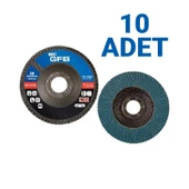 10 ADET - Gfb Zirkonyum Flap Disk Zımpara 115 MM 80 Kum - 1