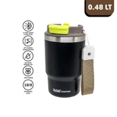 Rox Camping 0193 Pipetli Kahve Termosu 0.48 Lt - Siyah thumbnail 1