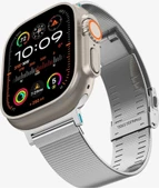 Spigen Apple Watch 49mm Ultra 3/2/1 - 46mm Seri 11/10 - 45mm Seri 9/8/7 - 44mm Seri SE2/SE/6/5/4 Kordon Kayış Band Sleek Link Silver - AMP07224 - 1