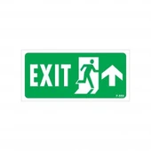 Exit Yukarı Sağ Ok İşaretli Uyarı Levhası 17,5x25 KOD:955 - 1