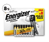 Maxi Pack Alkalin İnce Pil AAA 8’li - 1