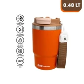 Rox Camping 0195 Pipetli Kahve Termosu 0.48 Lt - Turuncu - 1