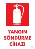 Yangın Söndürme Cihazı Uyarı Levhası 25x35 KOD:868 - 1