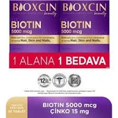 Bioxcin Biotin 5000 mcg 30 Tablet 2'li thumbnail 1
