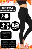 Kadın Termal Tayt – Kışlık, İçi Polarlı, Sıcak Tutan, Esnek ve Rahat 12 Adet thumbnail 1