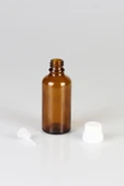 Amber Cam Şişe, İçten Damlalıklı Şişe 50ml - 1