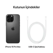 Apple iPhone 16 Pro Max 256 GB Siyah Titanyum (APPLE TÜRKİYE GARANTİLİ) - 3