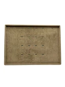 Süet Kumaş Kahve 34-24 Cm Ayaklı 18 Pedli Kolye Tabla Stand thumbnail 6