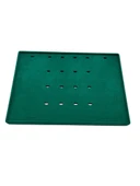 Süet Kumaş Yeşil 34-24 Cm Ayaklı 18 Pedli Kolye Tabla Stand thumbnail 2