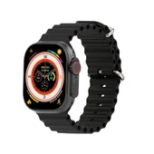 ScHitec Watch HK9 Ultra 2 Max Amoled Ekran Android İos HarmonyOs Uyumlu Akıllı Saat Siyah thumbnail 1